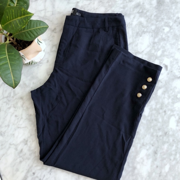 BOGO50% NWOT DO+BE Tapered Leg Trouser with Pearl - Picture 3 of 6